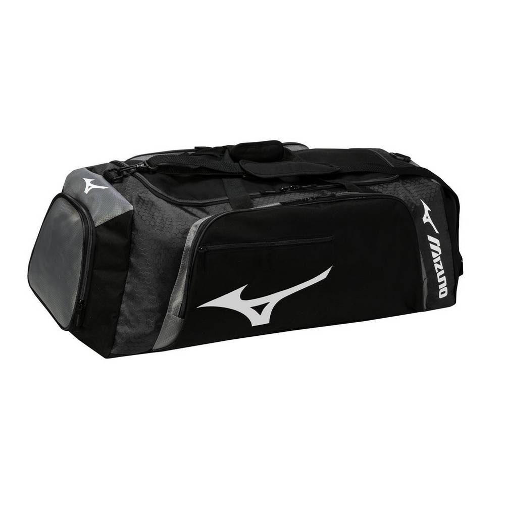 Mens Mizuno Tornado Volleyball Duffle Bag Black/Grey Philippines (VLUFXB617)